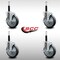 Service Caster 5'' SS Thermoplastic Rubber Swivel 3/4'' Expanding Stem Caster Set with Brake, 4PK SCC-SSEX20S514-TPRB-TLB-34-4 - alternate 2